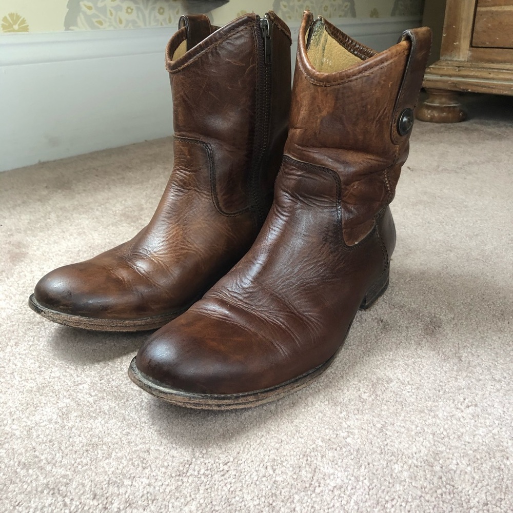 Frye Melissa Button Short Boots